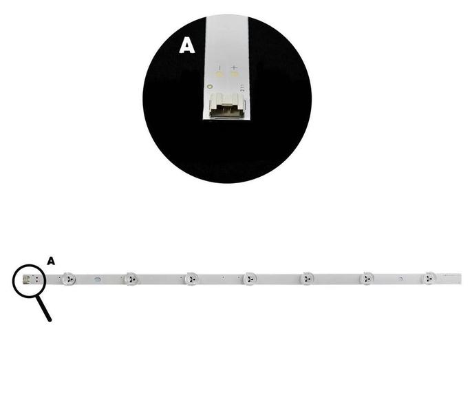 Imagem de Kit barramento de led 32ls315k / 32ls341c / 32ls345b / 32ls345t / 32ls3450