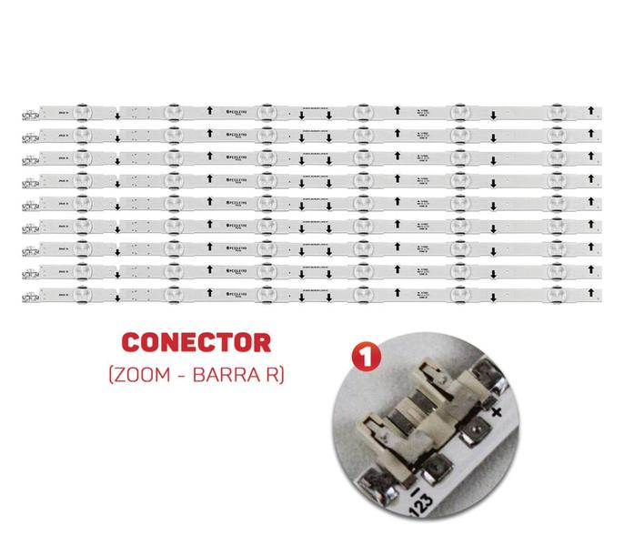 Imagem de Kit barramento de led compativel samsung un75j6300 / 75h6300