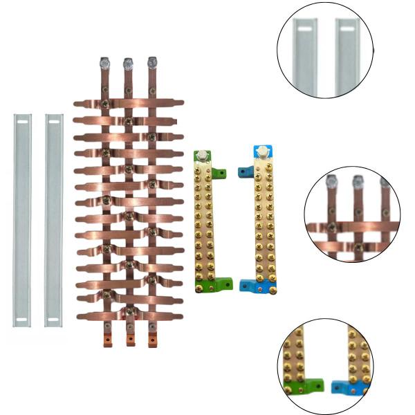 Imagem de Kit Barramento Trifásico 100A 36 Polos