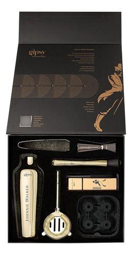 Imagem de Kit Bartender Luxo Johnnie Walker 18pç Dourado Premium Drink