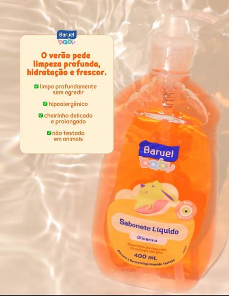 Imagem de Kit Baruel Infantil Bebê - Shampoo Condicionador  Sabonete liquido e Colônia