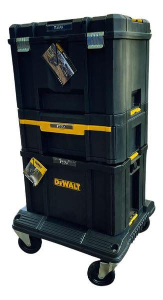 Imagem de Kit Base Com 4 Rodas E 3 Caixas Ferramentas Tstak Dewalt