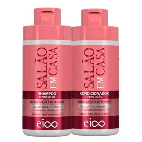 Imagem de Kit Básico Eico Salão em Casa Cronograma Profissional Shampoo 450ml e Condicionador 400ml