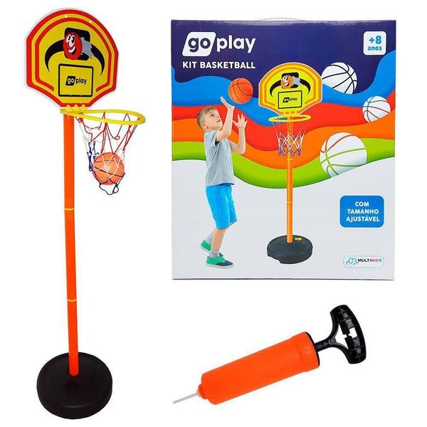 Imagem de Kit Basketball Go Play c/ Pedestal Ajustável - Multikids