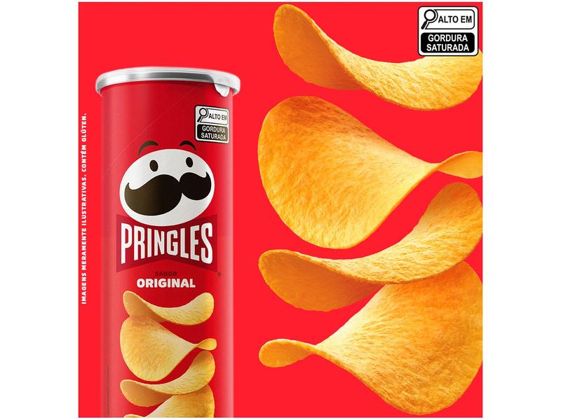 Imagem de Kit Batata Pringles Original 104g 3 Unidades