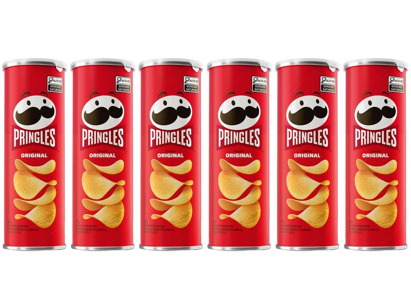 Imagem de Kit Batata Pringles Original 104g 6 Unidades