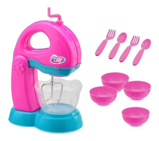 Imagem de Kit Batedeira Casa Cozinha Infantil Menina Usual Brinquedos