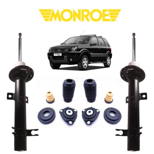 Imagem de Kit Batente + 02 Amortecedor Ford Ecosport 2006  Dianteiro Monroe Direito/Esquerdo