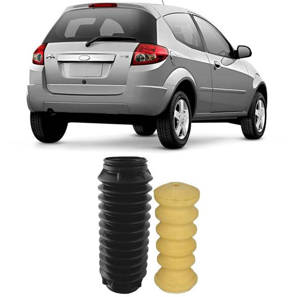 Imagem de Kit Batente Coifa Amortecedor Ford Ka 1.0 1.6 97 a 2013 Traseiro Sampel