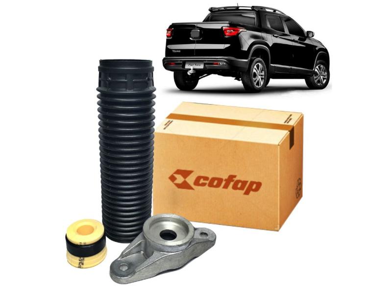 Imagem de Kit batente coifa coxim do amortecedor traseiro fiat toro