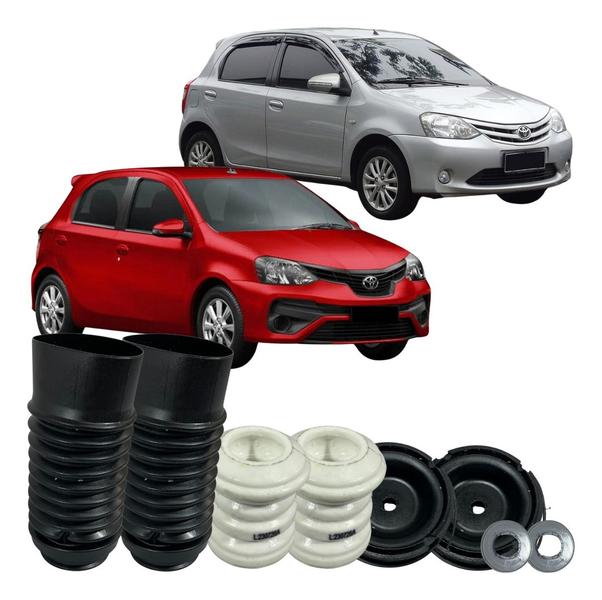 Imagem de Kit Batente Coifa Rolamento Amortecedor Toyota Etios