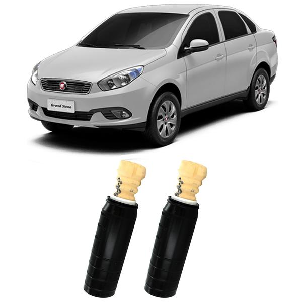 Imagem de Kit Batente Coifa Traseiro Fiat Grand Siena 2013 2014 2015