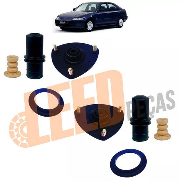 Imagem de Kit Batente Coxim Amortecedor Dianteiro Civic 1992 - 2001