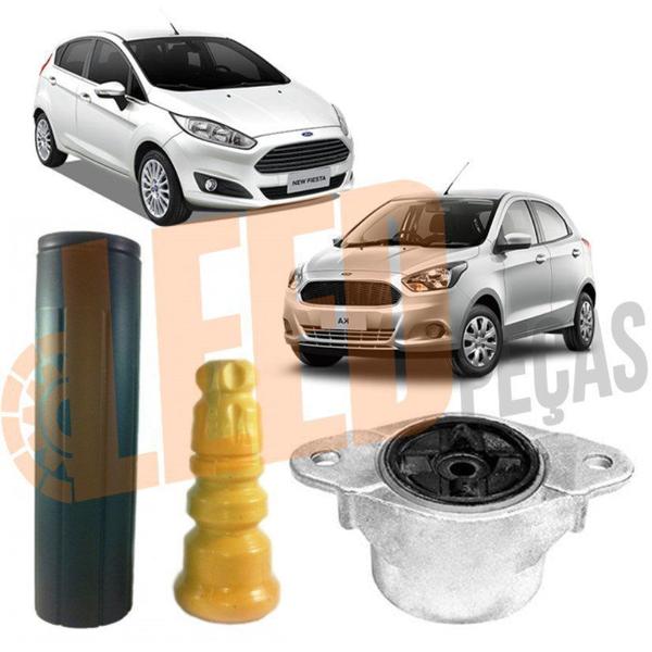 Imagem de Kit Batente Coxim Amortecedor Traseiro New Fiesta New Ka +