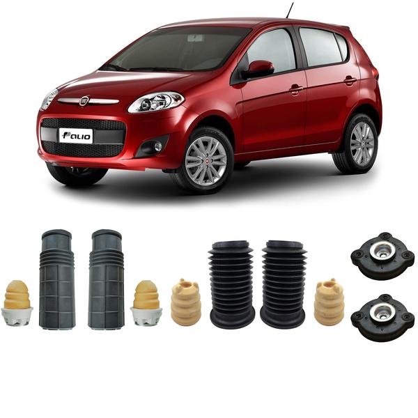 Imagem de Kit Batente Dianteiro Traseiro Fiat Novo Palio 2012 2013 14