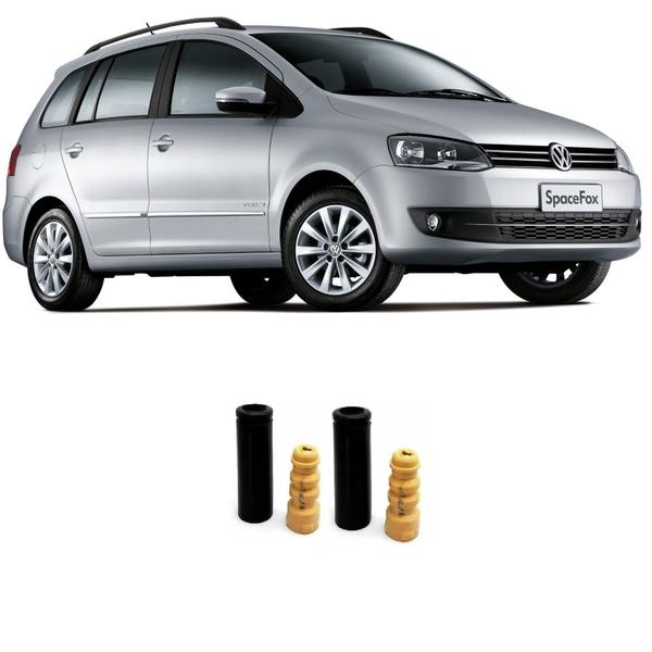 Imagem de Kit Batente Dianteiro Vw SpaceFox Impacto Reposição Automotiva Traseiro - (2003 Até 2013) O Par