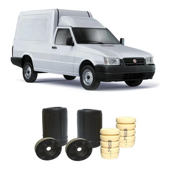 Imagem de Kit Batente Fiat Fiorino Dianteiro 1989 Até 2012 O Par