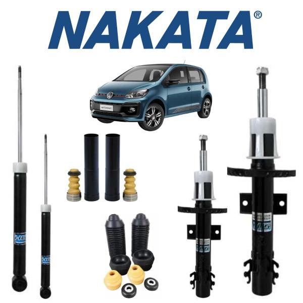 Imagem de Kit Batente + Jogo Amortecedor Dianteiro/Traseiro Nakata Volkswagen Up! 2015