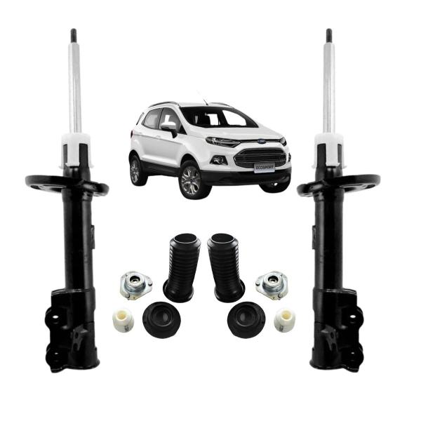 Imagem de Kit Batente + Par Amortecedor New Ecosport 2017 Monroe Dianteiro 