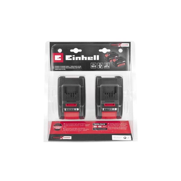 Imagem de Kit Bateria Power X-Change 2 Unidades 18V 4,0ah Twinpack Einhell