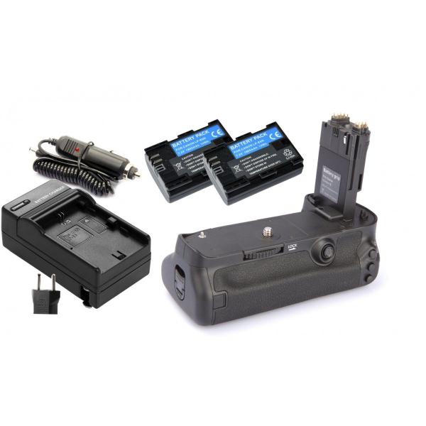 Imagem de Kit Battery Grip BG-E11 para Canon EOS 5D Mark III + 2 Baterias LP-E6 + 1 Carregador