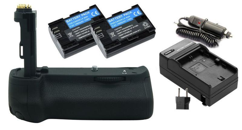 Imagem de Kit Battery Grip BG-E13 para Canon EOS 6D + 2 Baterias LP-E6 + 1 Carregador