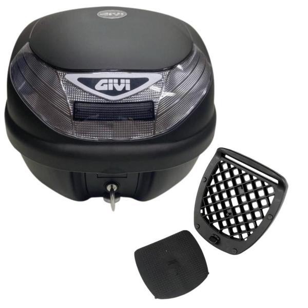 Kit Bau Givi E30Nt + Suporte Givi Sr1174 P Honda Elite 125 Imagem de Kit Bau Givi E30Nt + Suporte Givi Sr1174 P Honda Elite 125