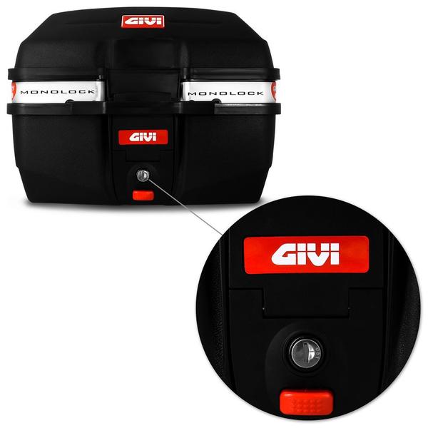 Imagem de Kit Baú Givi Traffic 27Litros + Suporte CG 160