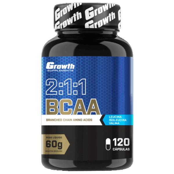 Imagem de Kit Bcaa 120 Caps + Bcaa 10:1:1 em Pó 200g Growth Supplements