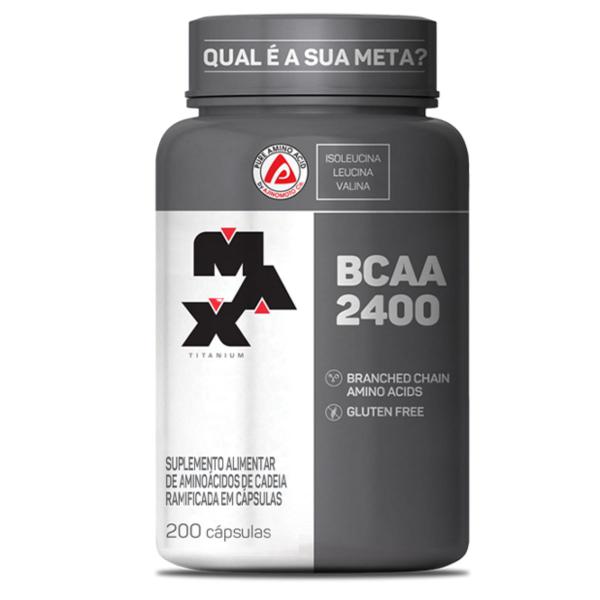 Imagem de Kit Bcaa 2400mg 200 Caps + Bcaa 2400mg 60 Caps Max Titanium