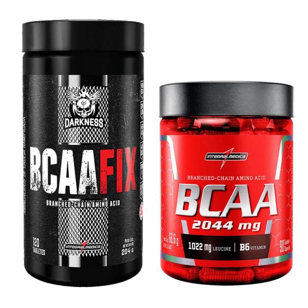 Imagem de Kit Bcaa Fix 120 Caps + Bcaa 2044mg 90 Caps IntegralMedica