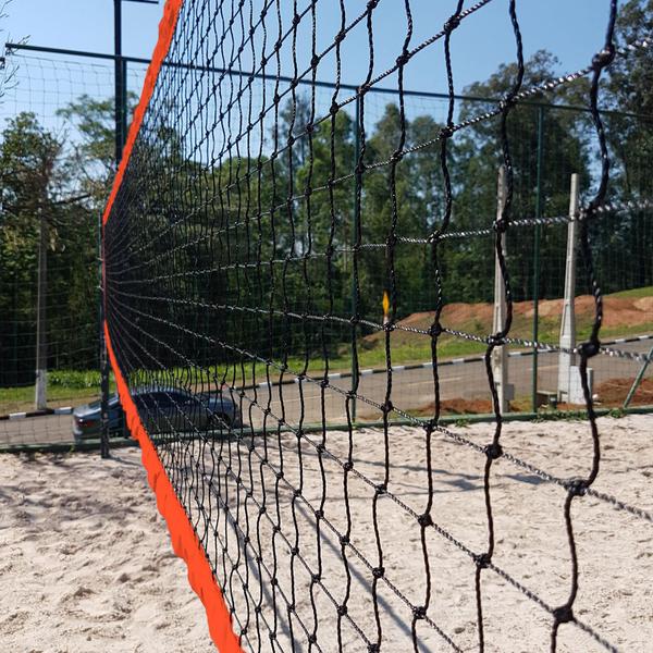 Imagem de Kit Beach Tennis Laranja - Rede Oficial + Fita De Marcação