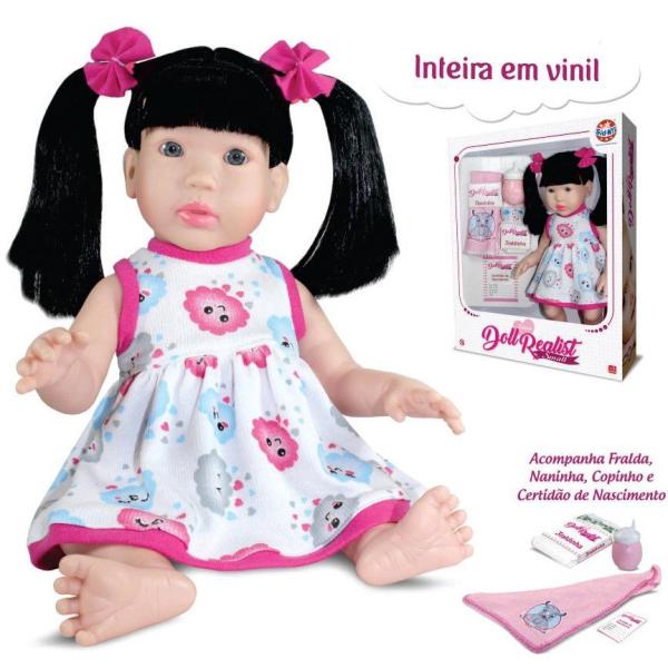 Kit Bebê Reborn Menina Cabelo Preto 1187 + Carrinho Boneca - Sid Nyl Imagem de Kit Bebê Reborn Menina Cabelo Preto 1187 + Carrinho Boneca