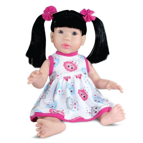 Kit Bebê Reborn Menina Cabelo Preto 1187 + Carrinho Boneca - Sid Nyl Imagem de Kit Bebê Reborn Menina Cabelo Preto 1187 + Carrinho Boneca
