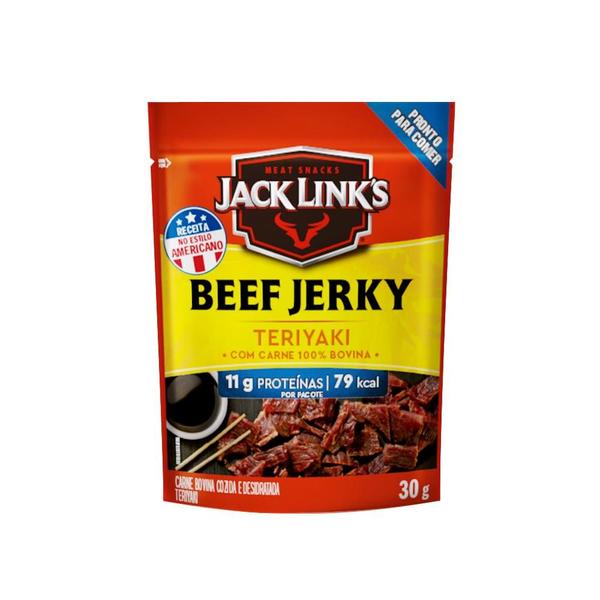 Kit Beef Jerky Sabor Teriyaki Irresistível Jack Links 64x30g - Jack Link's Imagem de Kit Beef Jerky Sabor Teriyaki Irresistível Jack Links 64x30g