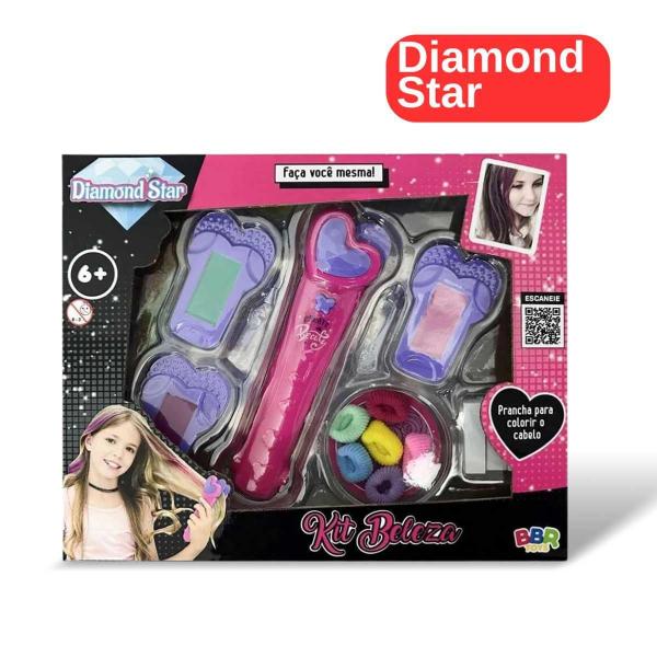 Imagem de Kit Beleza Com Prancha Para Colorir o Cabelo BBR Toys R3328