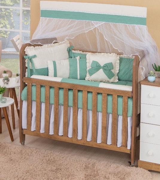Kit berço americano luxo para bebe menino antony 13 peças - Miguel Baby Imagem de Kit berço americano luxo para bebe menino antony 13 peças