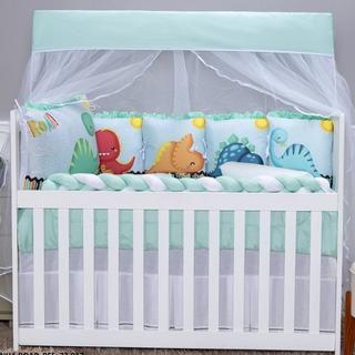 Kit Berço Americano Menina e Menino Almofadinhas 12 Peças Com Mosquiteiro Ursinho Baloeiro - LuckBaby Imagem de Kit Berço Americano Menina e Menino Almofadinhas 12 Peças Com Mosquiteiro Ursinho Baloeiro
