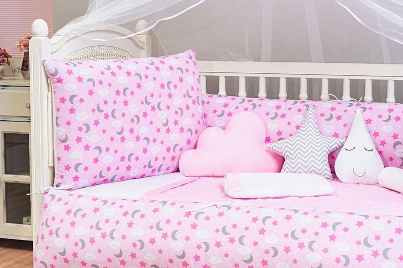 Imagem de Kit Berço Bebe Estampado Menino E Menina 13 Peças Kit