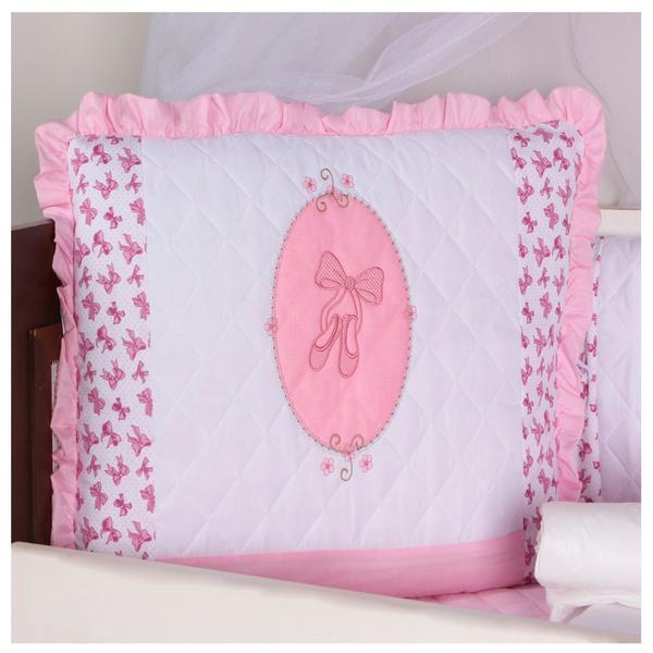 Kit Berço Bordado Protetor Lateral Americano Bebê Menina Menino 10 Peças - Maria's Baby Imagem de Kit Berço Bordado Protetor Lateral Americano Bebê Menina Menino 10 Peças