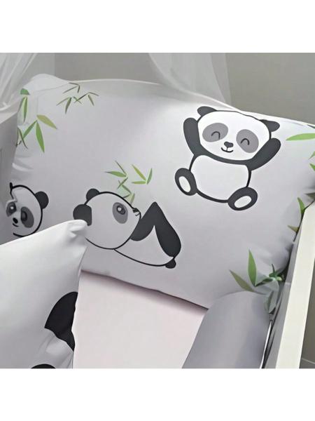 Imagem de Kit Berço Enxoval Baby 10 Peças Completo Menina Menino Padrão Americano Panda