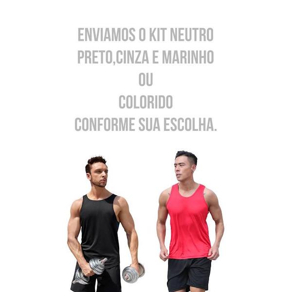 Imagem de Kit Bermuda Shorts + Regata Camiseta Fitness MASCULINA POLIAMIDA 281