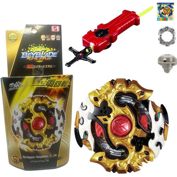 Kit Beyblade Burst Com Lançador Valkyrie Spriggan Modelos - Str Store Imagem de Kit Beyblade Burst Com Lançador Valkyrie Spriggan Modelos
