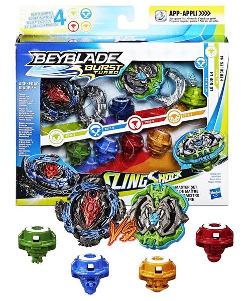 Imagem de Kit Beyblade Burst Slingshock Beyblade Kit Mestre Beyblade Hasbro