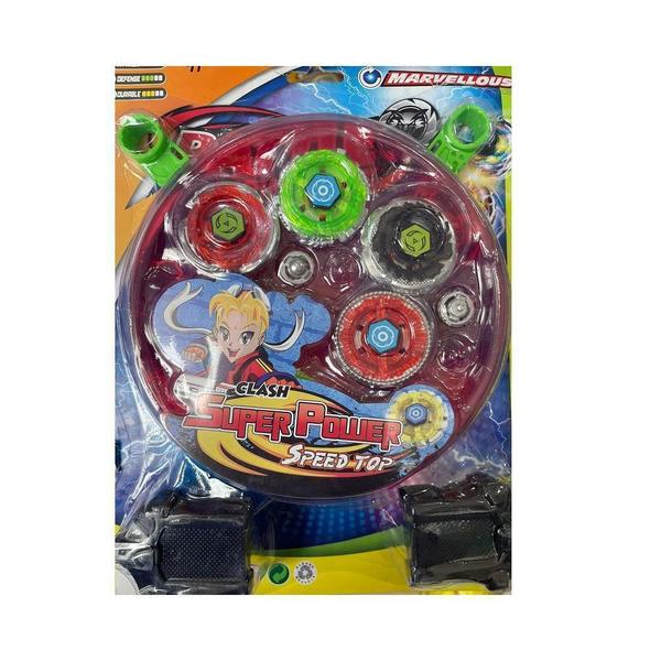 Imagem de Kit Beyblade Metal Led 5D + Lançador + Arena - 4 Tornado