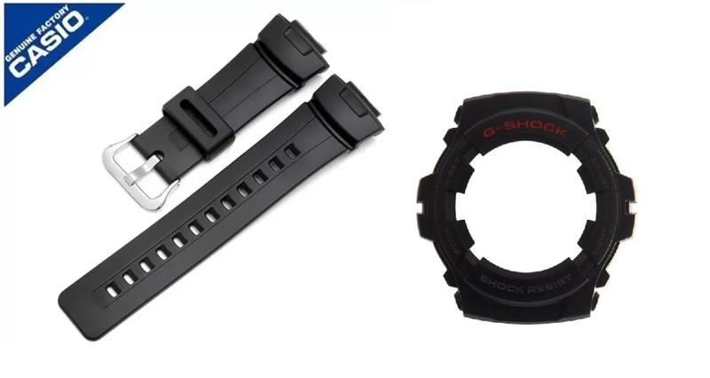 Imagem de Kit Bezel e Pulseira Preta Casio G-Shock G-101 10001449 10038224 Original