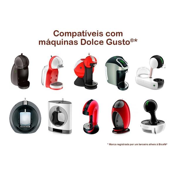 Imagem de Kit Bicafé 128 Cápsulas P/ Máquinas Dolce Gusto + Xícara