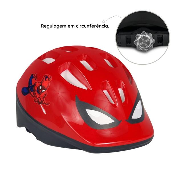 Imagem de Kit Bicicleta Balance Infantil Spider Man Aro 12 E Capacete