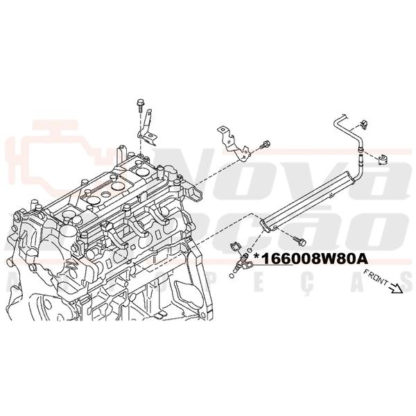 Imagem de Kit Bico Injetor Nissan Tiida 2012 2013 2014 1.8 0280156418