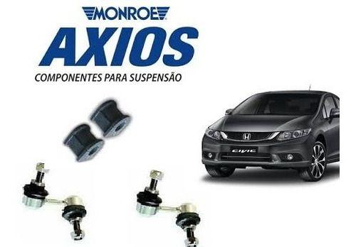 Imagem de Kit Bieleta Axios + Bucha Estabilizadora Honda Civic 01 A 02